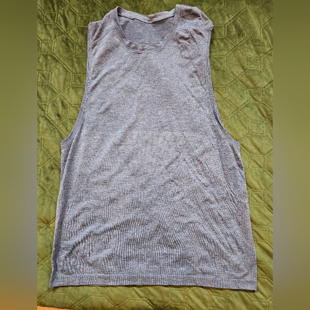 Mens blue Lululemon tank